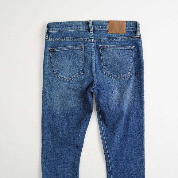 J. Crew Selvedge Toothpick Stretch Denim Skinny Jeans Womens Size 25 Dark Wash - Picture 6 of 13